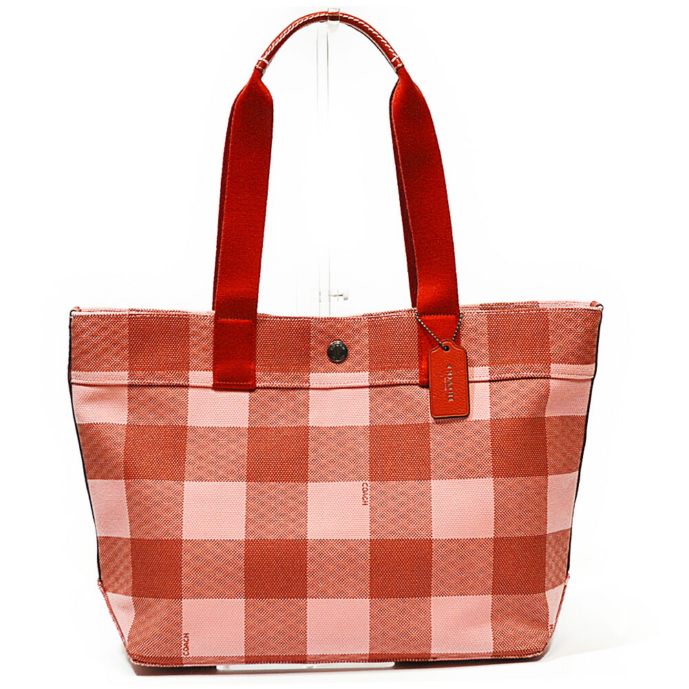 安い購入 コーチ トート バッグ Coach F Qbbul プラッド チェック 格子柄 キャンバス トート ブラッシュマルチカラー 肌触りがいい Hajoseppelt De