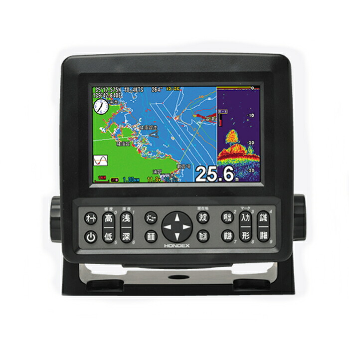 HONDEXカンタンナビ5型広々とした液晶プロッタ魚探 HE-601GPIII