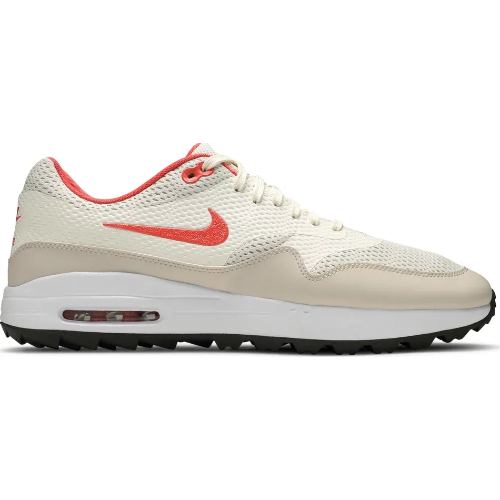 【貨物輸送無料】【メンズ】 nike ナイキ ゴルフシューズ Air Max 1 Golf（Sail/Light Orewood Brown） スニーカー 靴 打ちっぱなし ユニ一発やる Men\u0027s Golf Shoes