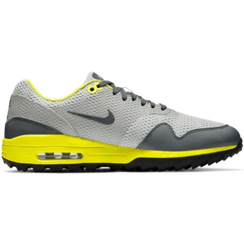 【貨物輸送無料】【メンズ】 nike ナイキ ゴルフシューズ Air Max 1 Golf（Grey Fog/Photon Dust/Lemon Venom） スニーカー 靴 打ちっぱなし