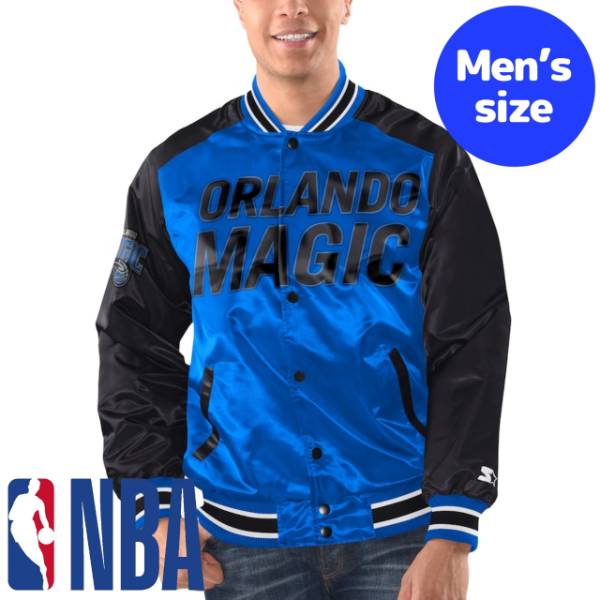 【送料無料】 NBAオフィシャル メンズ アウター バーシティジャケット スタジャン ジャンパー オーランド・マジック Orlando Magic Renegade Satin Varsity Jacket 34,535円