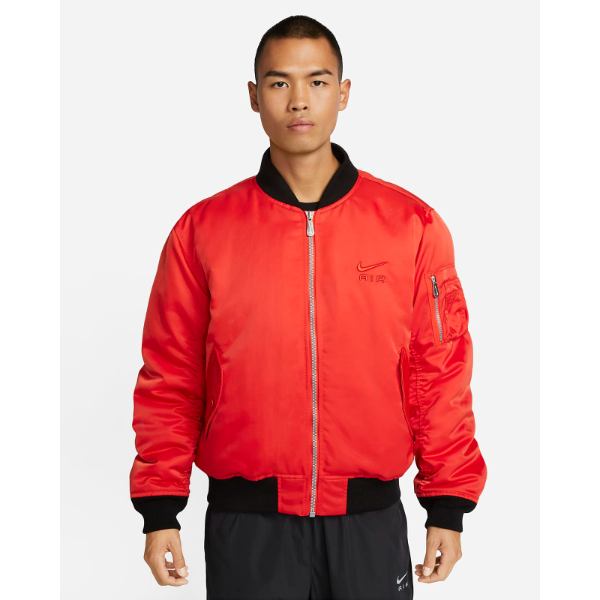 【送料無料】 メンズアウタージャケット ナイキ Nike Air Men's Bomber Jacket （Picante Red/Picante Red） ユニセックス ジャンパー ギフト プレゼント ボンバージャケット MA-1
