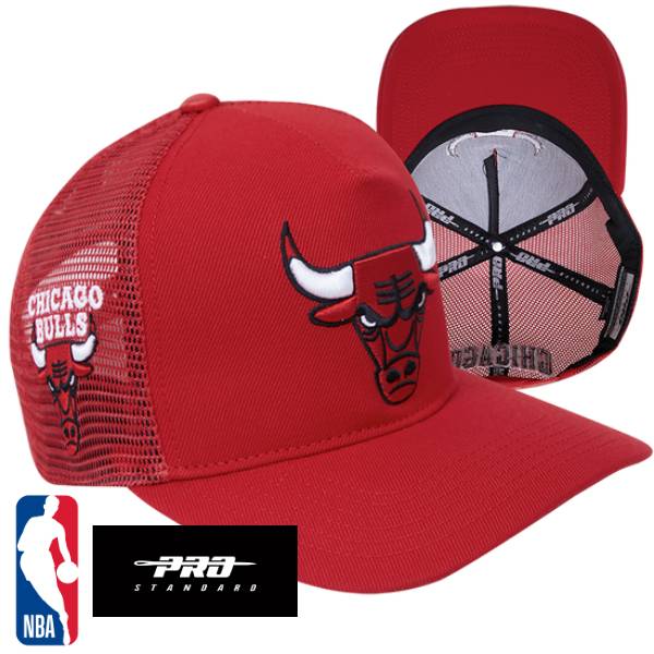 【送料無料】 NBA公式 正規品 メンズ キャップ 帽子 ハット アジャスタブルキャップ ユニセックス プロスタンダード Pro Standard シカゴ・ブルズ CHICAGO BULLS CLASSIC PINCH FRONT TRUCKER SNAPBACK HAT