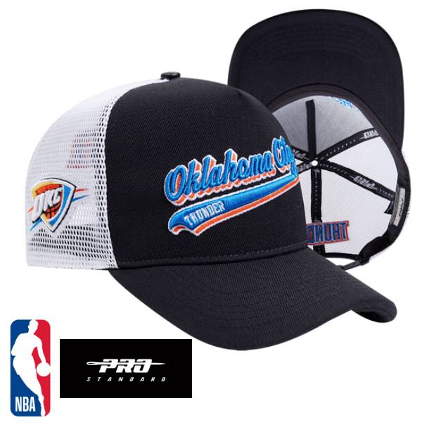 【送料無料】 NBA公式 正規品 メンズ キャップ 帽子 ハット アジャスタブルキャップ ユニセックス プロスタンダード Pro Standard オクラホマシティ・サンダー SGA シェイ OKLAHOMA CITY THUNDER SCRIPT TAIL TRUCKER SNAPBACK HAT