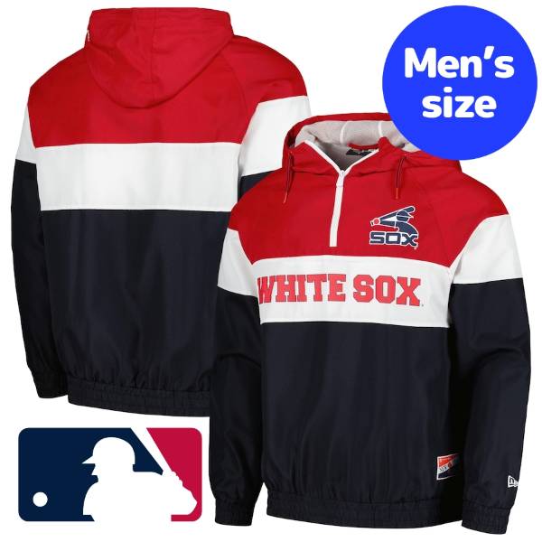 【送料無料】 MLB公式 ニューエラ New Era メンズ ウィンドブレーカー アウタージャケット シカゴ・ホワイトソックス Chicago White Sox New Era Ripstop Windbreaker Jacket
