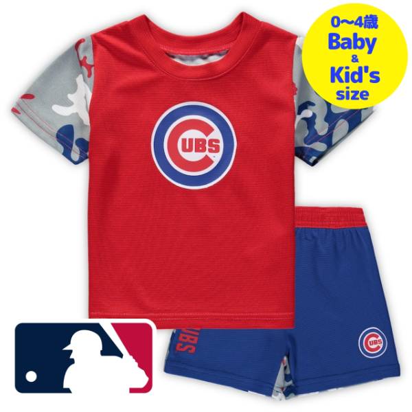 【送料無料】【ベビー・キッズサイズ（0-4歳用）】 MLBオフィシャル キッズ用上下2点セットアップ 子供用上下セット 鈴木誠也 今永昇太 シカゴ・カブス Chicago Cubs T-Shirt & Shorts Set