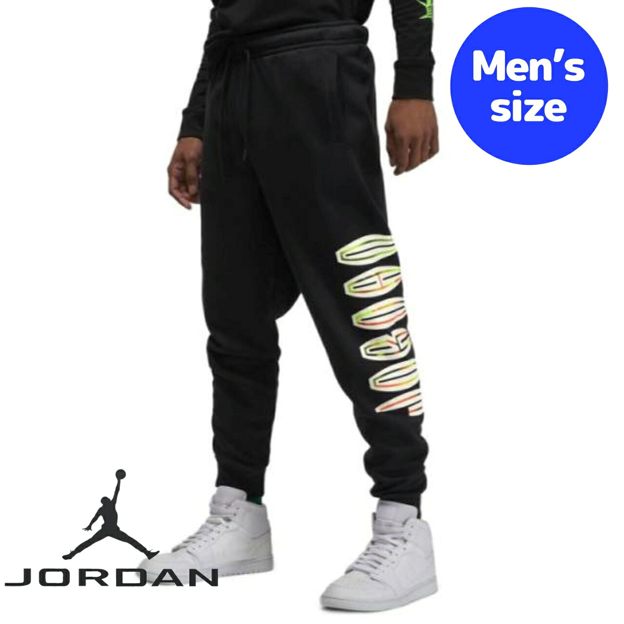 【送料無料】 メンズサイズ スウェットパンツ ジョガーパンツ ナイキ Nike ジョーダン Air Jordan Flight MVP Jogger Pants（Black） ボトムス