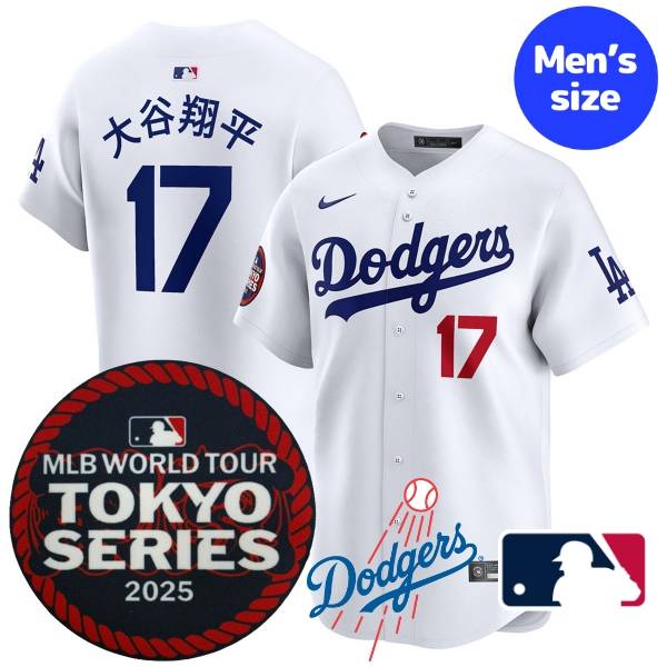 【送料無料】【数量限定】 MLB開幕戦東京シリーズ2025 MLB公式 メジャーリーグオフィシャル 正規品 NIKE ナイキ メンズ ロサンゼルス・ドジャース 大谷翔平 ジャージ ユニフォーム ユニホーム Shohei Ohtani Los Angeles Dodgers Kanji 2025 Tokyo Series Jersey