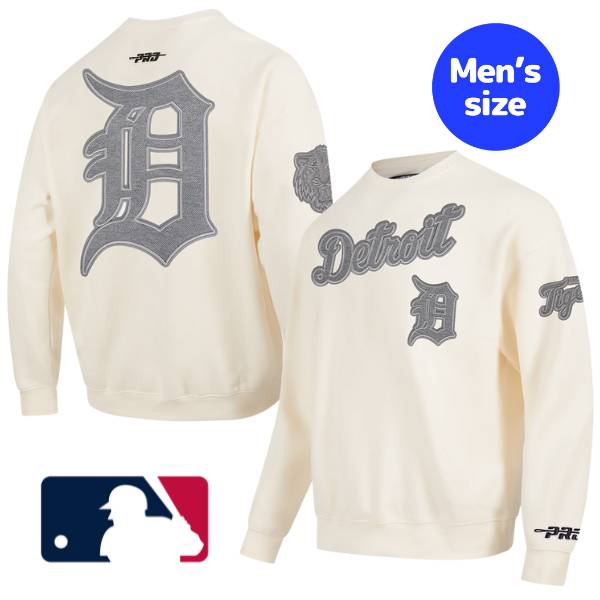 MLB公式 Pro Standard プロスタンダード メジャーリーグオフィシャル メンズ トレーナー 長袖トップス Pro Standard プロスタンダード 前田健太 デトロイト・タイガース DETROIT TIGERS REVERSE FRENCH TERRY DROP SHOULDER CREWNECK