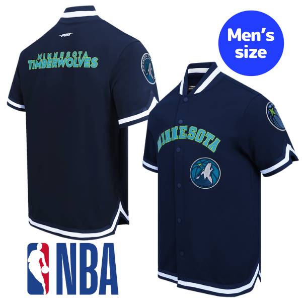 【送料無料】 NBA公式 オフィシャルアイテム メンズ ジャケット スタジャン アウター 半袖トップス Pro Standard プロスタンダード ミネソタ・ティンバーウルブズ MINNESOTA TIMBERWOLVES CLASSIC MEN'S WARM UP JACKET