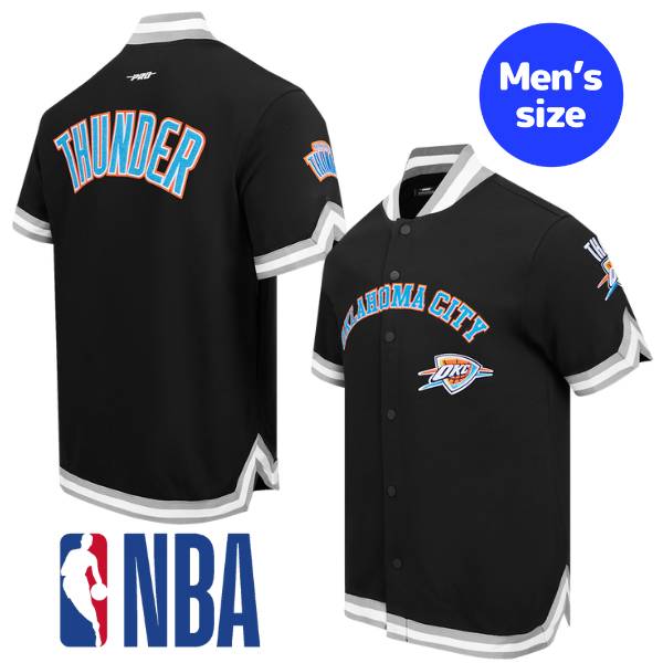 【送料無料】 NBA公式 オフィシャルアイテム メンズ ジャケット スタジャン アウター 半袖トップス Pro Standard プロスタンダード オクラホマシティ・サンダー SGA シェイ OKLAHOMA CITY THUNDER CLASSIC MEN'S WARM UP JACKET