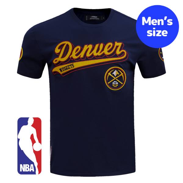 【送料無料】 NBA公式 オフィシャルアイテム メンズ 半袖トップス Tシャツ Pro Standard プロスタンダード デンバー・ナゲッツ DENVER NUGGETS SCRIPT TAIL MEN'S TEE