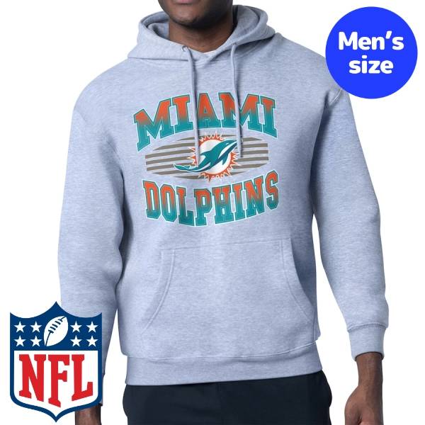【送料無料】 NFL公式 メンズ パーカー 長袖トップス トレーナー フーディー スターター Starter マイアミ・ドルフィンズ Miami Dolphins Starter Team Grit Graphic Hoodie