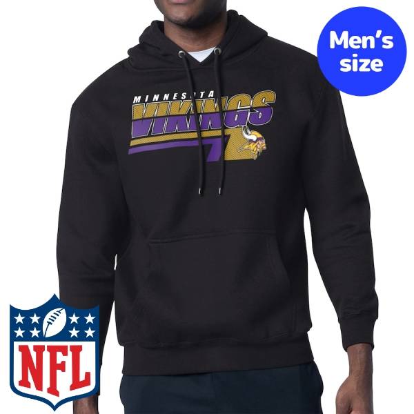 【送料無料】 NFL公式 メンズ パーカー 長袖トップス トレーナー フーディー スターター Starter ミネソタ・バイキングス Minnesota Vikings Starter Logo Push Graphic Hoodie