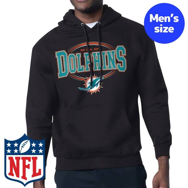 【送料無料】 NFL公式 メンズ パーカー 長袖トップス トレーナー フーディー スターター Starter マイアミ・ドルフィンズ Miami Dolphins Starter Team Track Graphic Pullover Hoodie