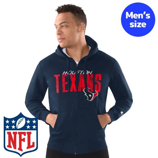 【送料無料】 NFL公式 メンズ パーカー 長袖トップス トレーナー フーディー スターター Starter ヒューストン・テキサンズ Houston Texans Starter Distressed Classic Full-Zip Hoodie