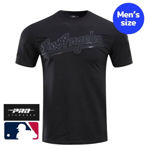 【送料無料】 MLB公式 正規品 メンズ Tシャツ 半袖トップス メジャーリーグオフィシャル 大谷翔平 山本由伸 佐々木朗希 ロサンゼルス・ドジャース プロスタンダード Pro Standard LOS ANGELES DODGERS TRIPLE BLACK LOGO PRO TEAM MEN'S TOP T-SHIRT