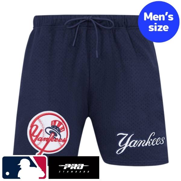 【送料無料】【正規品】 MLB公式 メジャーリーグオフィシャルアイテム メンズ 短パン ジャージ ハーフパンツ ショートパンツ ショーツ ボトムス プロスタンダード Pro Standard ニューヨーク・ヤンキース NEW YORK YANKEES SOUVENIR MEN'S MESH SHORT