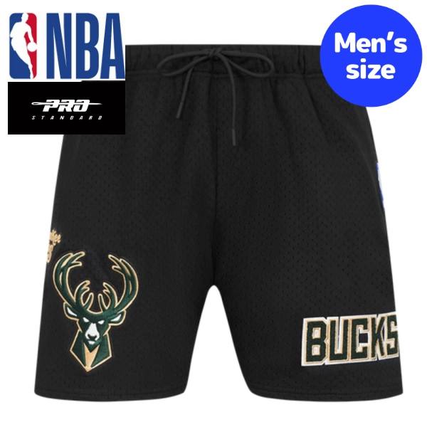 【送料無料】【正規品】 NBA公式 オフィシャルアイテム メンズ 短パン ジャージ ハーフパンツ ショートパンツ ショーツ ボトムス プロスタンダード Pro Standard ミルウォーキー・バックス MILWAUKEE BUCKS SOUVENIR MEN'S MESH SHORT
