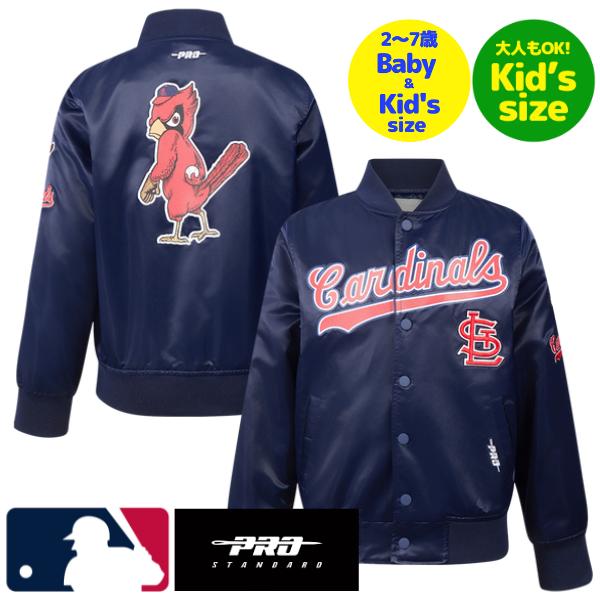 【送料無料】【正規品】 MLB公式 メジャーリーグ 子供用アウター キッズ用ジャケット スタジャン ジャンパー ユース プロスタンダード Pro Standard セントルイス・カージナルス カーディナルス ヌートバー ST. LOUIS CARDINALS CLASSIC BOYS SATIN JACKET