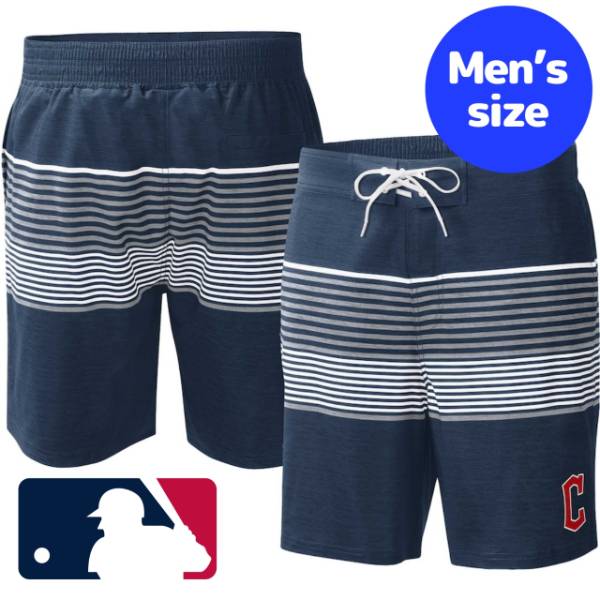 【送料無料】 MLB公式 メジャーリーグ メンズ スイムウェア 海水パンツ 海パン ビーチ プール クリーブランド・ガーディアンズ Cleveland Guardians Coastline Volley Swim Shorts