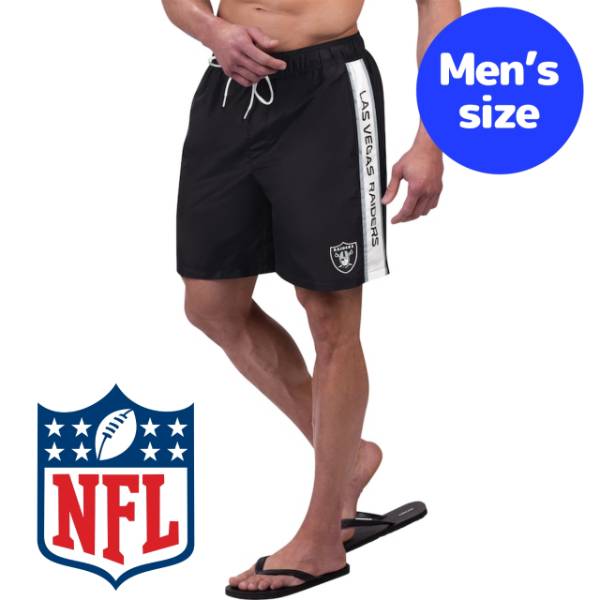 【送料無料】 NFL公式 アメフト メンズ スイムウェア 海水パンツ 海パン スイムトランクス 海水浴 ビーチ プール ラスベガス・レイダース Las Vegas Raiders Streamline Volley Swim Shorts 14,573円