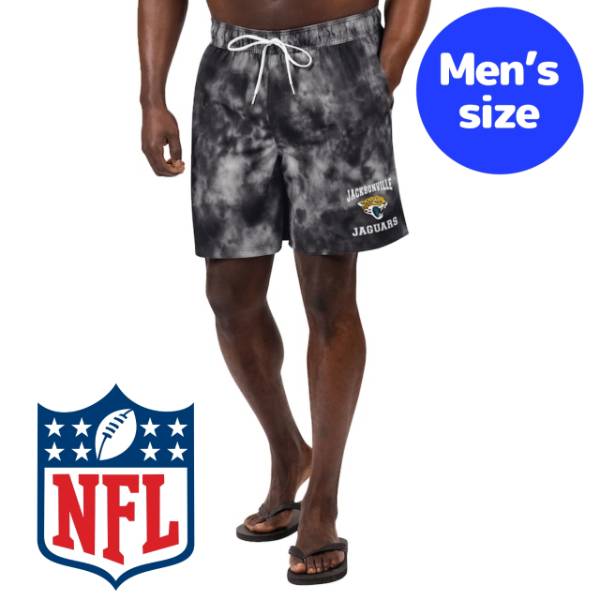 【送料無料】 NFL公式 アメフト メンズ スイムウェア 海水パンツ 海パン スイムトランクス ビーチ プール ジャクソンビル・ジャガーズ Jacksonville Jaguars Change Up Volley Swim Trunks