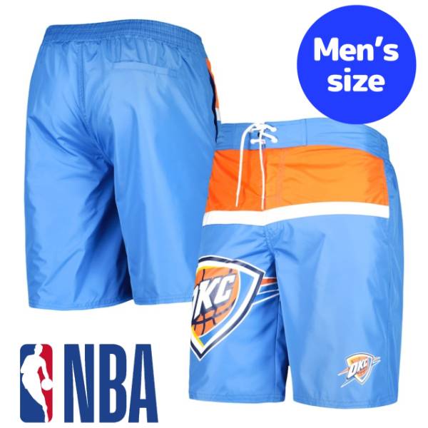 【送料無料】 NBA公式 メンズ スイムウェア 海水パンツ 海パン スイムトランクス 海水浴 ビーチ プール SGA オクラホマシティ・サンダー Oklahoma City Thunder Sea Wind Swim Trunks
