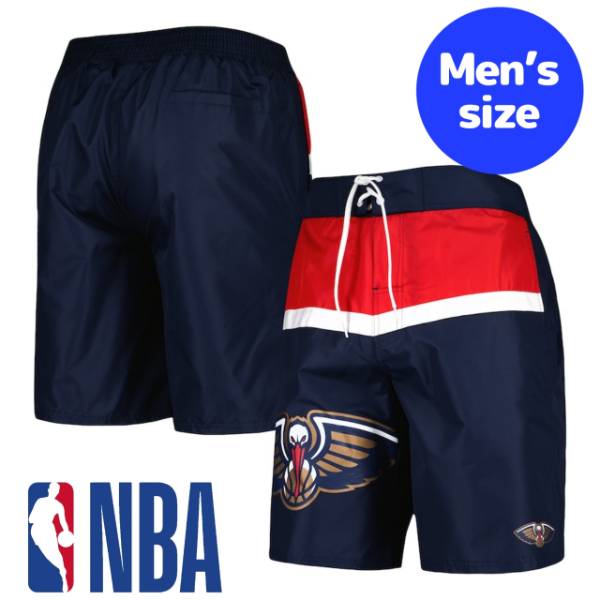【送料無料】 NBA公式 メンズ スイムウェア 海水パンツ 海パン スイムスーツ スイムトランクス 海水浴 ビーチ プール ニューオーリンズ・ペリカンズ New Orleans Pelicans Sea Wind Swim Trunks