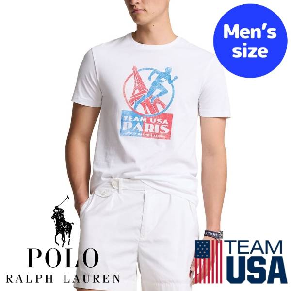 【送料無料】 Polo Ralph Lauren ポロラルフローレン パリオリンピック2024 チームUSA公式 メンズ Tシャツ 五輪 Team USA 2024 Summer Olympics Villagewear Runner T-Shirt