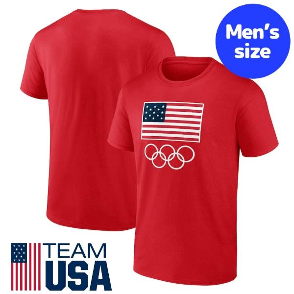 【送料無料】 パリオリンピック2024 チームUSA公式 メンズ Tシャツ 半袖トップス 五輪 アメリカ国旗 Team USA 2024 Olympics Primary Logo T-Shirt