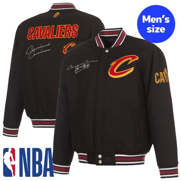 【送料無料】 NBA公式 メンズ スタジャン ジャケット アウター ジャンパー JH Design Jacket クリーブランド・キャバリアーズ Cleveland Cavaliers JH Design Wool Full-Snap Jacket