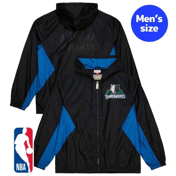 【送料無料】 NBA公式 メンズ ウィンドブレーカー ジャケット アウター ジャンパー ミッチェルアンドネス Mitchell & Ness ミネソタ・ティンバーウルブズ アンソニー・エドワーズ アントマン Minnesota Timberwolves Playmaker Full-Zip Windbreaker Jacket
