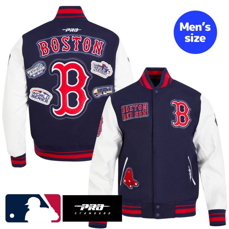 【送料無料】 MLB公式 正規品 メンズ アウター スタジャン ジャケット ボストン・レッドソックス 吉田正尚 BOSTON RED SOX DIY PICK STITCH MEN'S RIB WOOL VARSITY JACKET プロスタンダード Pro Standard