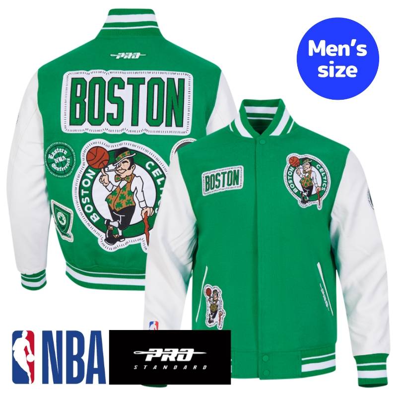 【送料無料】 NBA公式 正規品 メンズ アウター スタジャン ジャケット ボストン・セルティックス ジェイソン・テイタム BOSTON CELTICS DIY PICK STITCH MEN'S RIB WOOL VARSITY JACKET プロスタンダード Pro Standard