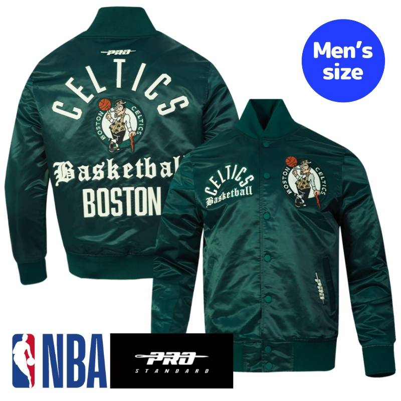 【送料無料】 NBA公式 正規品 メンズ アウター スタジャン サテンジャケット ナイロンジャンパー ボストン・セルティックス ジェイソン・テイタム BOSTON CELTICS MODERN ORIGINALS MEN'S SATIN JACKET プロスタンダード Pro Standard