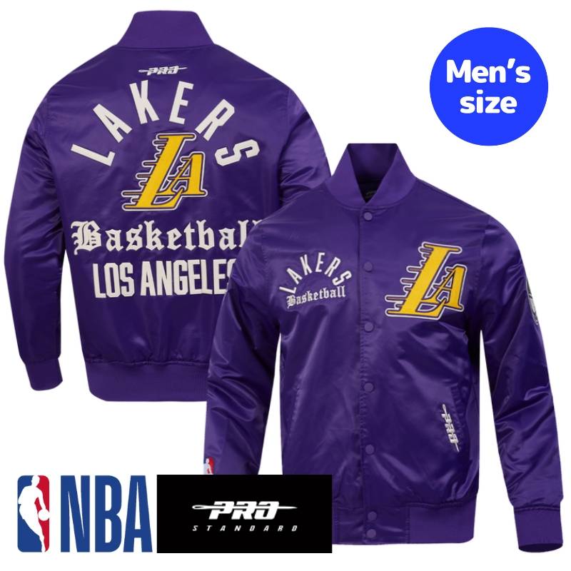 【送料無料】 NBA公式 正規品 メンズ アウター スタジャン サテンジャケット ナイロンジャンパー ロサンゼルス・レイカーズ レブロン・ジェームズ 八村塁 ルカ・ドンチッチ LOS ANGELES LAKERS MODERN ORIGINALS MEN'S SATIN JACKET プロスタンダード Pro Standard