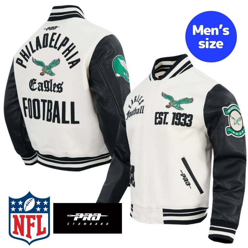 【送料無料】 NFL公式 正規品 メンズ アウター スタジャン ジャケット フィラデルフィア・イーグルス PHILADELPHIA EAGLES MODERN ORIGINALS MEN'S RIB WOOL VARSITY JACKET プロスタンダード Pro Standard