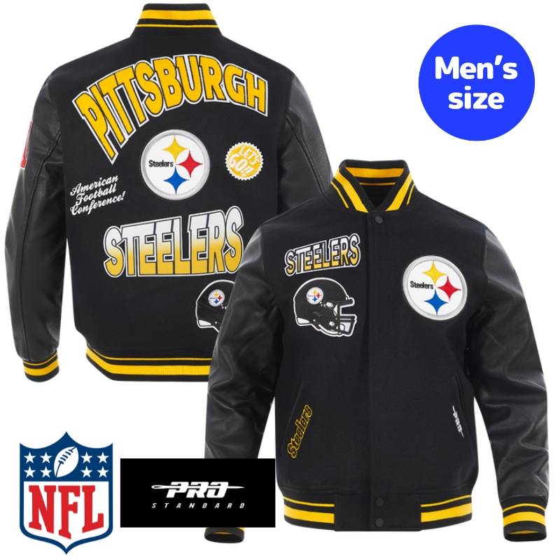 【送料無料】 NFL公式 正規品 メンズ アウター スタジャン ジャケット ピッツバーグ・スティーラーズ PITTSBURGH STEELERS TURN IT UP MEN'S RIB WOOL VARSITY JACKET プロスタンダード Pro Standard