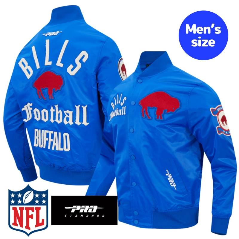 【送料無料】 NFL公式 正規品 メンズ アウター スタジャン サテンジャケット ナイロンジャンパー バッファロー・ビルズ BUFFALO BILLS MODERN ORIGINALS MEN'S SATIN JACKET プロスタンダード Pro Standard