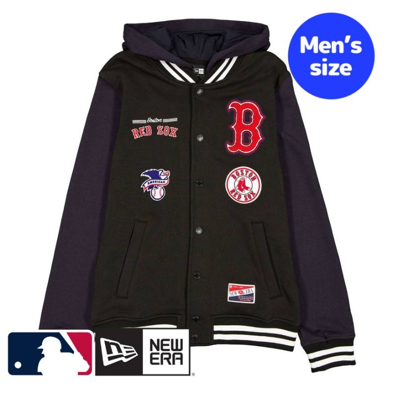 【送料無料】 MLB公式 メンズ アウター ジャケット スタジャン ジャンパー ボストン・レッドソックス 吉田正尚 Boston Red Sox Throwback Black Jacket ニューエラ New Era