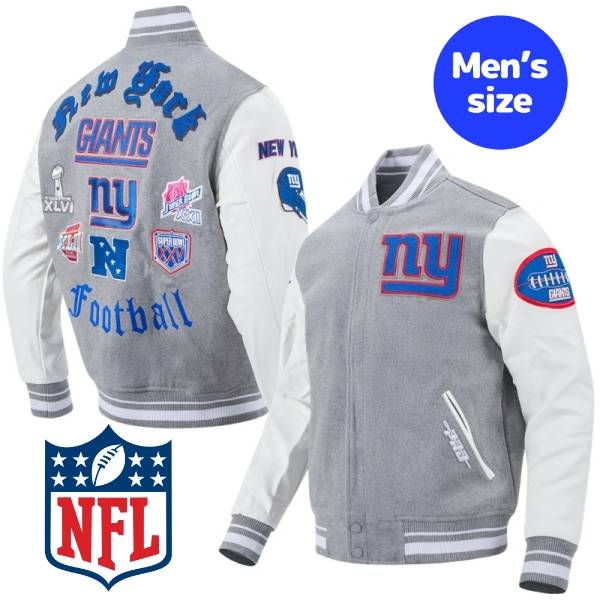 NFL公式 アメフト メンズ アウター バーシティジャケット スタジャン 