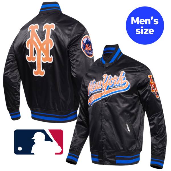 MLB ニューヨーク・メッツ L ジャケット ジャンパ MLB公式 JHデザイン NY Mets メッツ 限定 チャンピオンズ リバーシブル