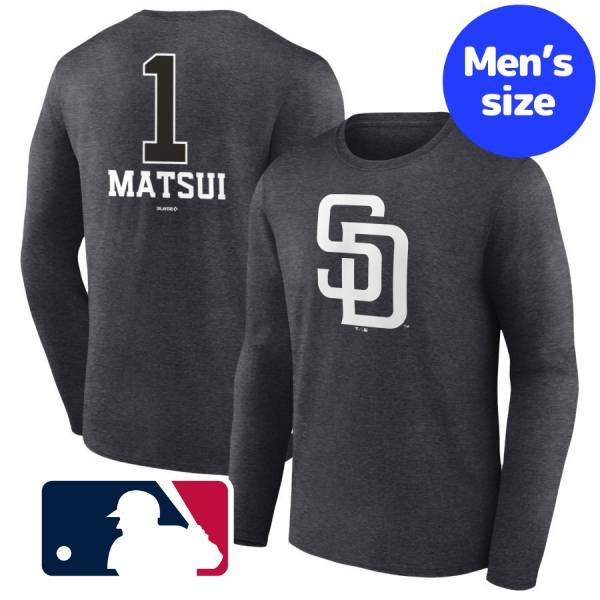 楽天市場】MLB 松井裕樹 パドレス Tシャツ ネーム&ナンバー Long