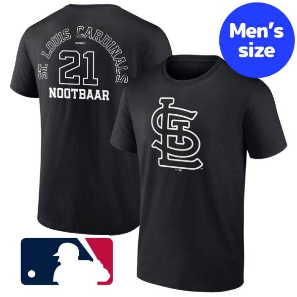 【送料無料】 MLBオフィシャル メジャーリーグ公式 メンズ Tシャツ 半袖トップス セントルイス・カージナルス カーディナルス ヌートバー St. Louis Cardinals Monochrome Name & Number T-Shirt