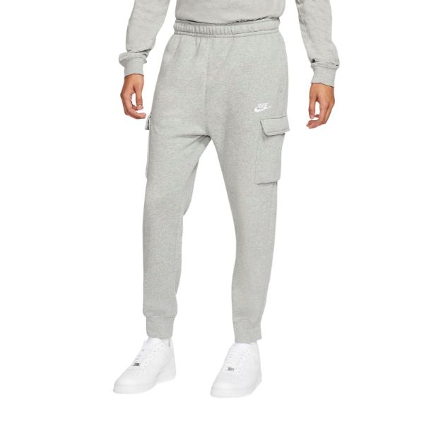 【送料無料】【メンズ】 ナイキ Nike Sportswear Club フリースカーゴパンツ（Dark Grey Heather/Matte Silver/White） スウェット ボトム Men's Pants