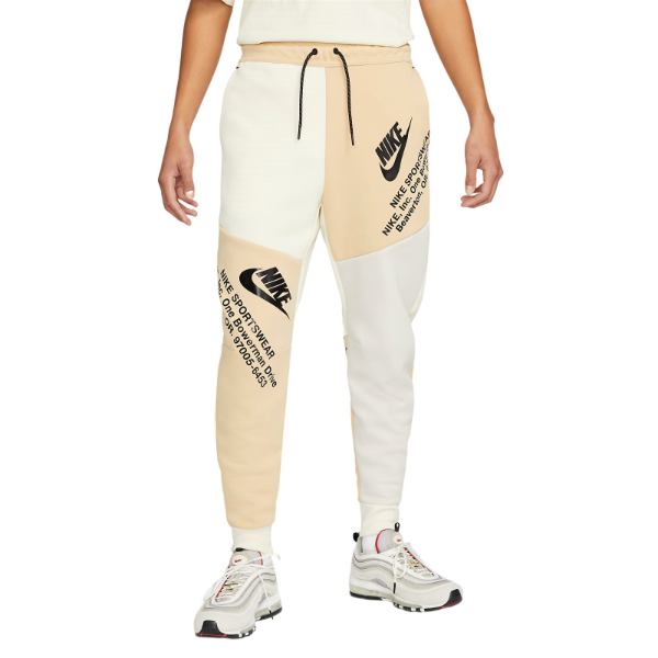 【貨物輸送無料】【メンズ】 ナイキ Nike Sportswear Tech フリースジョガーパンツ（Sesame/Coconut Milk/Lt Bone/Black） スウェットパンツ 下つ方 Men\u0027s Pants DM6480-252