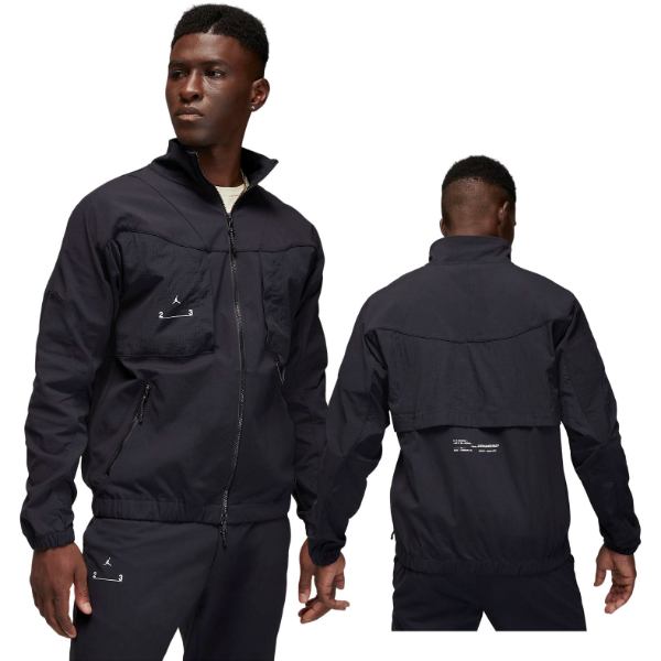 ジョーダン ナイロンジャケット AIR JORDAN Water Resistant Mesh Lined Windbreaker Black