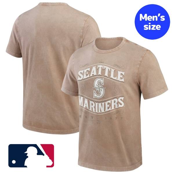 【送料無料】 MLB公式 メジャーリーグオフィシャル メンズ Tシャツ 半袖トップス イチロー シアトル・マリナーズ Seattle Mariners Sun Faded T-Shirt