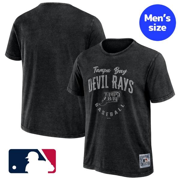 【送料無料】 MLB公式 メジャーリーグオフィシャル メンズ Tシャツ 半袖トップス タンパベイ・レイズ Tampa Bay Rays Cooperstown Collection Washed T-Shirt